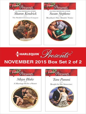 Harlequin Presents November 2015, Box Set 2 of 2 - ebook